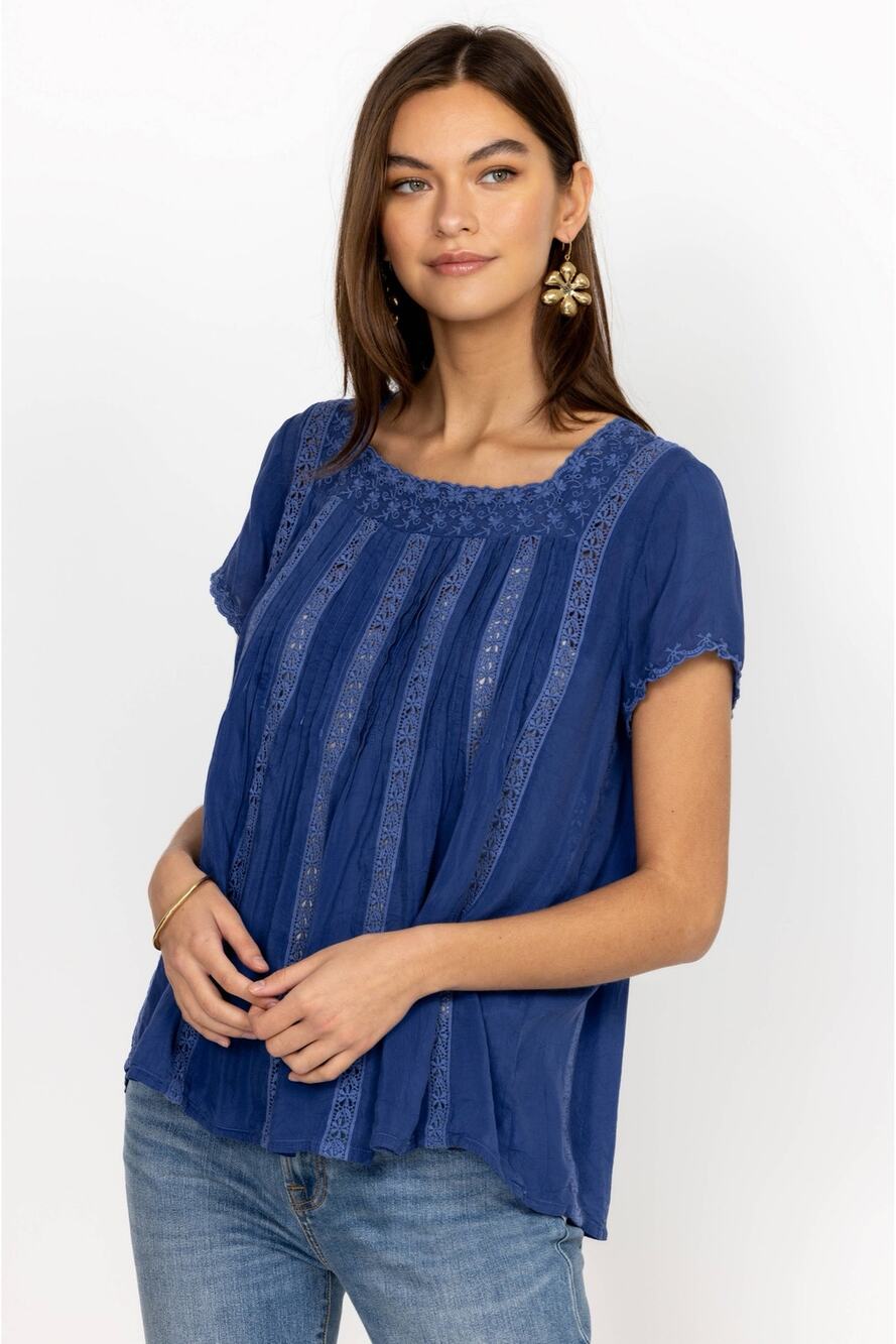 Johnny Was Brigita Blouse Size XXS
